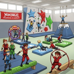 bild-generieren_imagen-4_ninjago-training-f&uuml;r-grundschulkinder-in-sporthall_11-03-2026.png